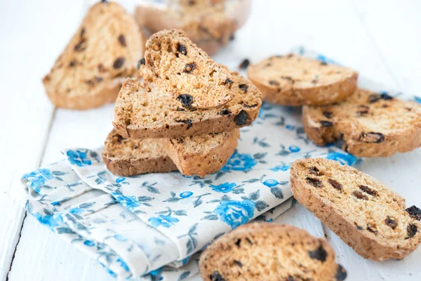 Traditional Italian cookies of a biskotti