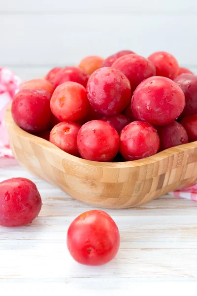 Fresh red plum, cherry plum