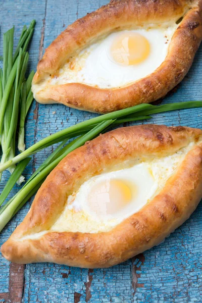 Traditional Georgian khachapuri — Stock Image Traditional Georgian khachapuri Stock Photo
