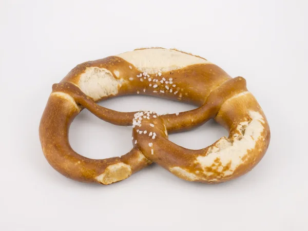 Beyaz arkaplanda simit