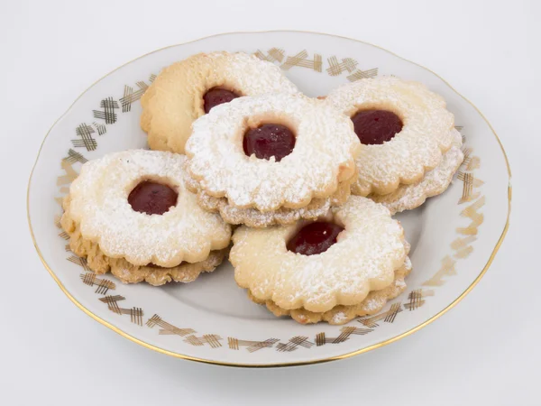 Teacake dekore edilmiş porselen tabakta