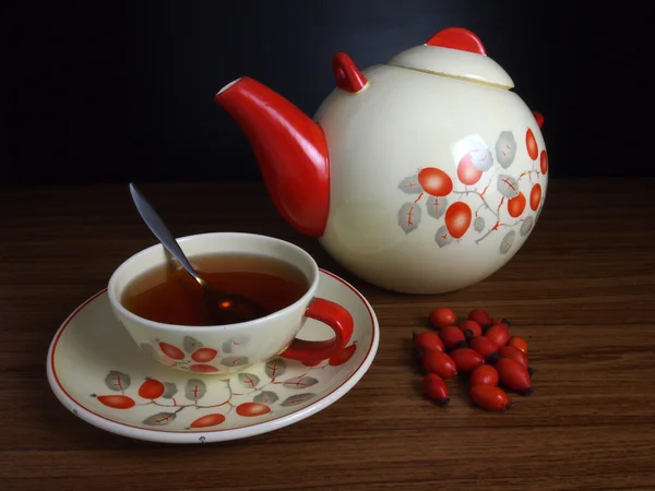 Serviço de chá de porcelana antiga Fotografia De Stock