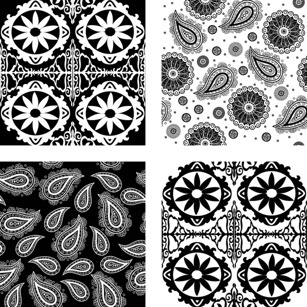 Paisley, süsleme, desen, vektör