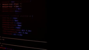 Html Css renkli kod ile siyah ekran kaydırma