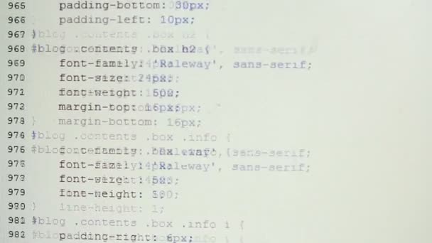 通过屏幕滚动的 html Css 代码 — 图库视频影像