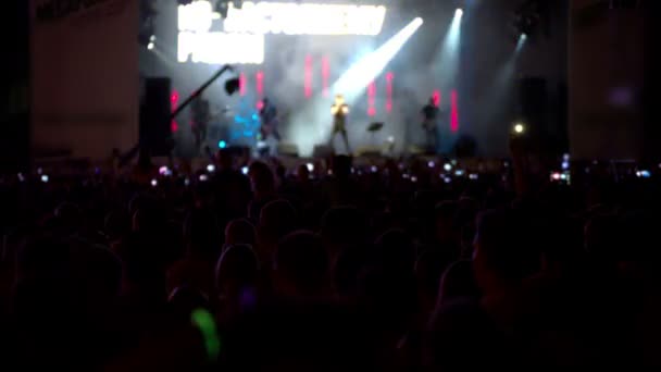 Bi2 Rockkonzert. Russland, stavropol, 13.08.2016 — Stockvideo