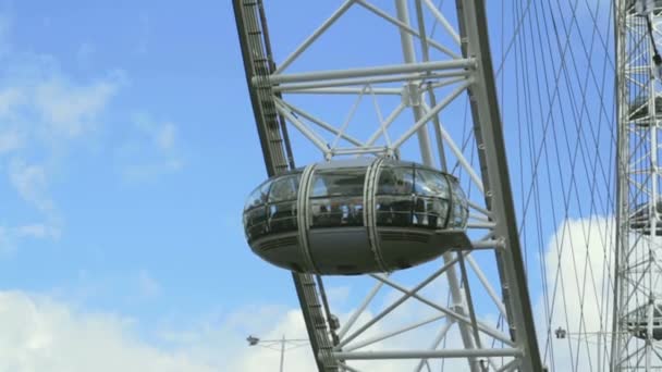 London Eye kabin ayrıntı. Londra, İngiltere, Eylül 2013 — Stok video