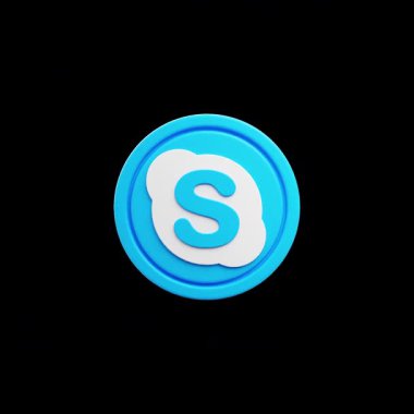 Animasyon Logo Skype, Editörlük Lisansı, Kusursuz Döngü, Format QuickTime, Apple ProRes 44444, Boyut 1920x2910, Çerçeve Oranı 25Fps, Süre 10 Sec, Yaratılmış 19 Şubat 2026. Bali, Endonezya.