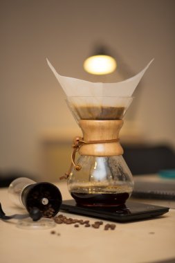 Alternatif kahve chemex coffeeshop içinde