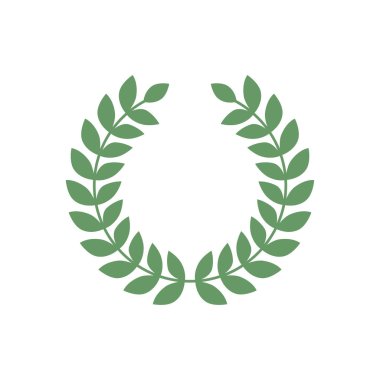 Laurel wreath vector. Simple Laurel foliate illustrations