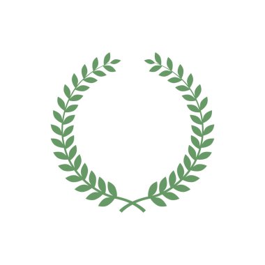 Laurel wreath vector. Simple Laurel foliate illustrations