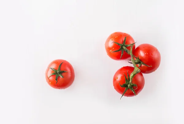 Tomatoes on a white background — Stock Photo, Image