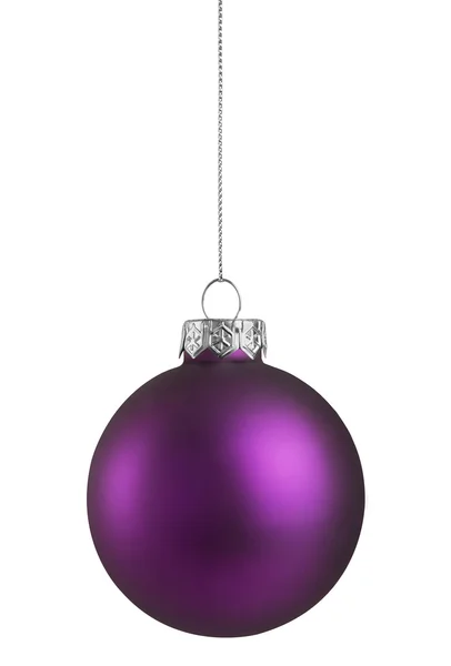 Fioletowy Boże Narodzenie ball — Zdjęcie stockowe