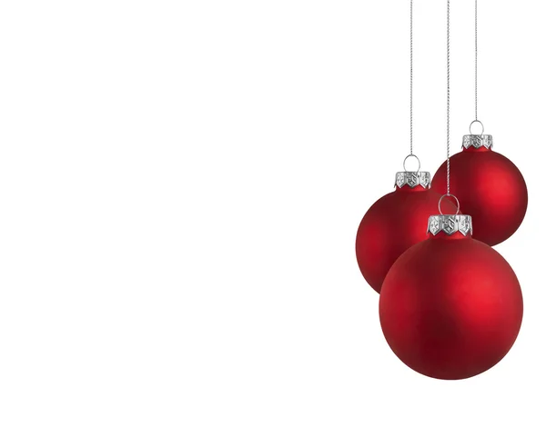 Christmas baubles with copy space — Stock Photo, Image