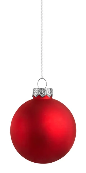 Bola de Natal vermelho — Fotografia de Stock