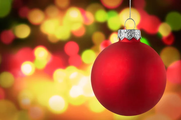 背景のボケ味をクリスマス赤安物の宝石 — ストック写真