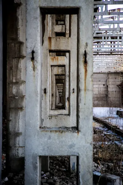 Abandoned concrete constructions — Stock Photo, Image
