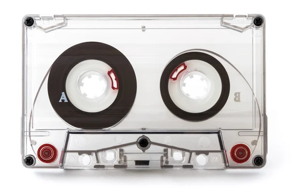Beyaz arka plan üzerinde Vintage Audio kaset