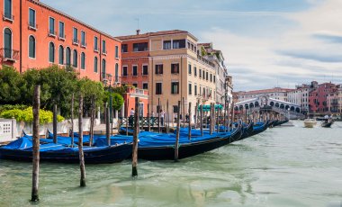 Canal Grande ve Rialto Köprüsü Venedik, İtalya