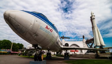 Moskova, Rusya - 20 Mayıs 2009: Model Roket 