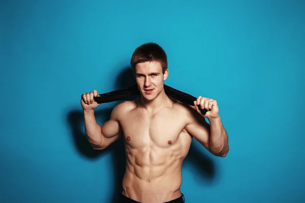 Muscolo sexy giovane uomo — Foto Stock