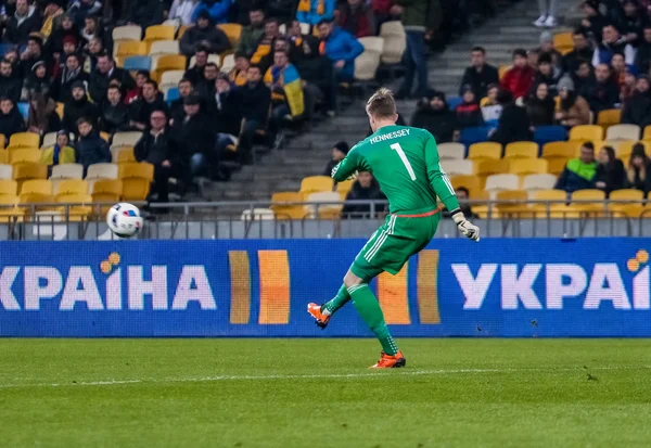 Ukraine vs Wales — Stock Photo, Image