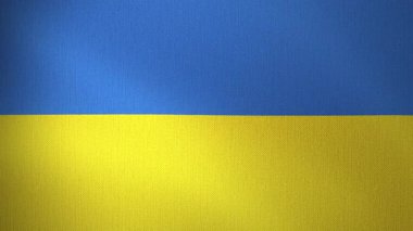 Ukrayna bayrağı rüzgarda dalgalanıyor. Döngülü animasyon. Geçmişi. Ulusal Bayram ve Ulusal Tatil Konsepti.