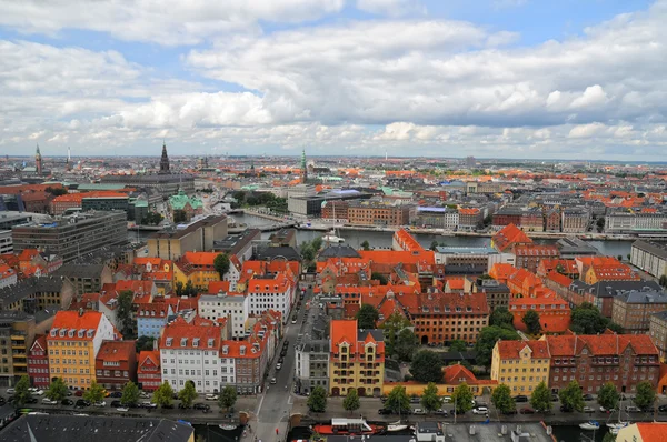 Вид с воздуха на Копенгаген, Дания — стоковое фото