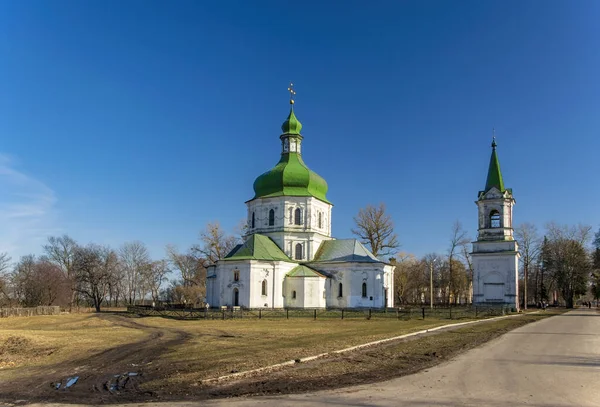 Церковь Воскресения Христова Стиле Барокко Колокольней Седнове Черниговская Область Украина — стоковое фото