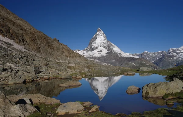 Vista Matterhorn no dia ensolarado — Fotografia de Stock