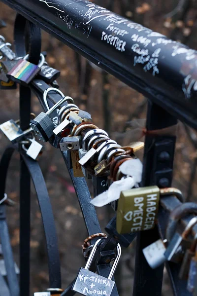 Locks, locks on the bridge, Valentine's Day, lovers