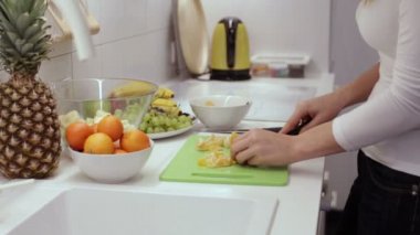 Limon mandalina Dilimleme kadın closeup eller