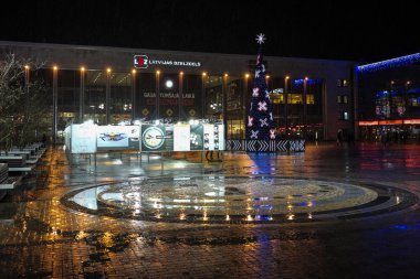 Riga'da yağışlı kış