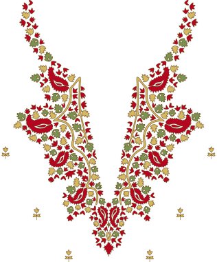 Yaka illüstrasyon vektör tasarım moda