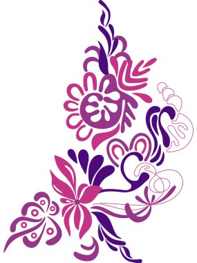 Nakış geleneksel vektör çizim tasarım