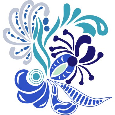 Nakış geleneksel vektör çizim tasarım