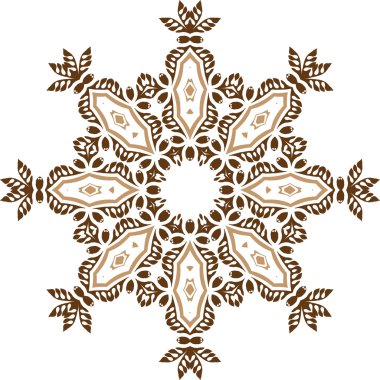 Mandala etnik Hint illüstrasyon tasarımı