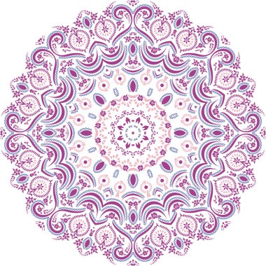 Mandala etnik Hint illüstrasyon tasarımı