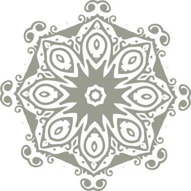 Mandala etnik Hint illüstrasyon tasarımı