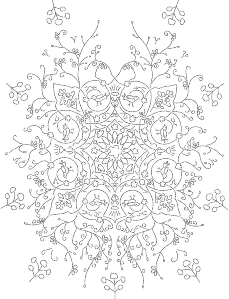Пейслі Менді вектор квіткового дизайну — стоковий вектор