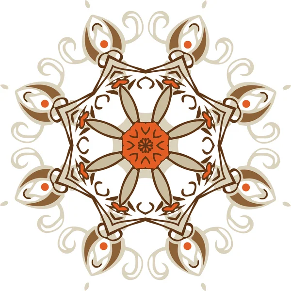 Mandala etnische Indiase afbeelding ontwerp — Stockvector