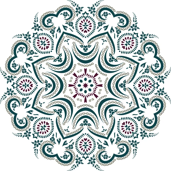 Mandala etnische Indiase afbeelding ontwerp — Stockvector