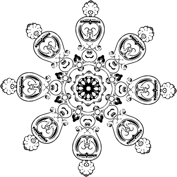 Mandala dessin d'illustration ethnique indien — Image vectorielle