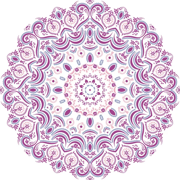 Mandala diseño de ilustración étnica india — Vector de stock