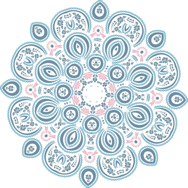 Mandala ethnische indische Illustration Design — Stockvektor