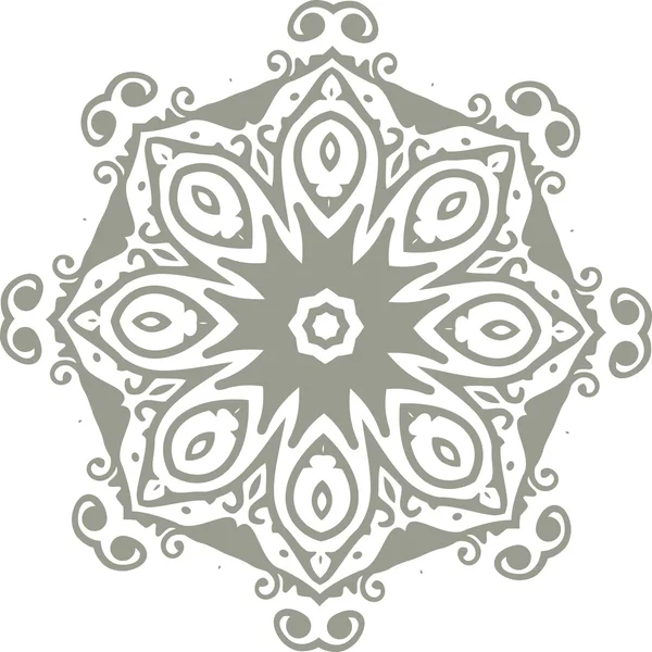 Mandala diseño de ilustración étnica india — Vector de stock