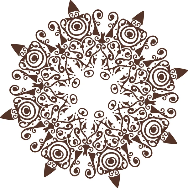 Mandala etnische Indiase afbeelding ontwerp — Stockvector