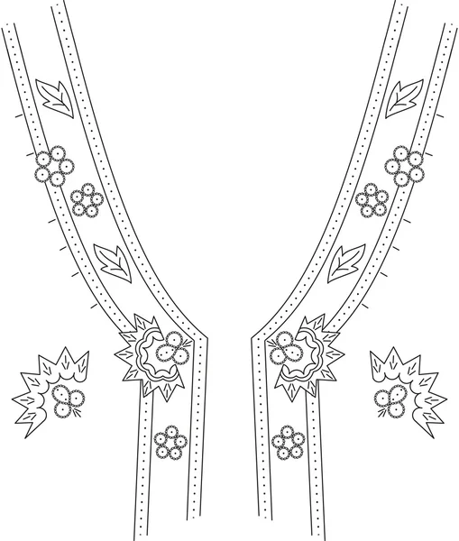 Halsringningen illustration vektor design mode — Stock vektor