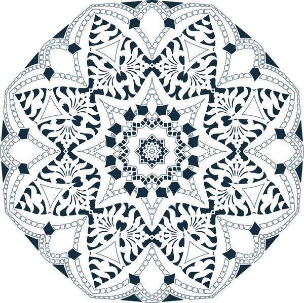 Mandala etnikai indiai illusztráció design — Stock Vector