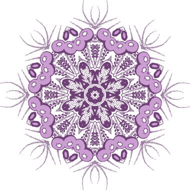 Mandala etnik Hint illüstrasyon tasarımı